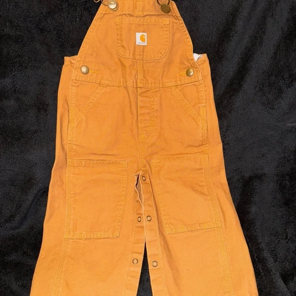 Carhartt Orange Durable Work Overalls
